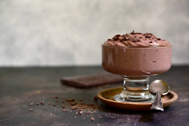 istock Homemade delicious chocolate pudding or mousse. 1617228926