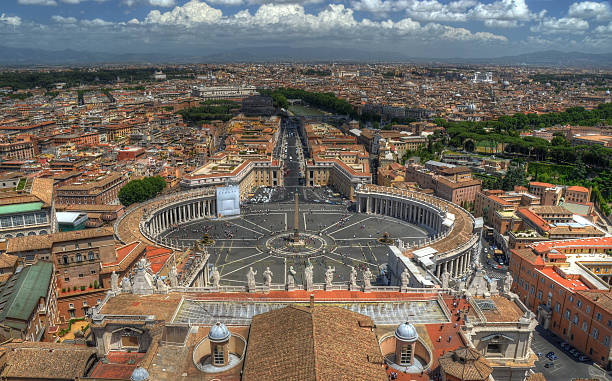 istock Saint Peter's square from above, Vatican 161730079
