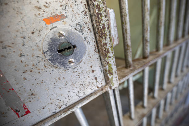 way to keep prisoners locked in stock photo