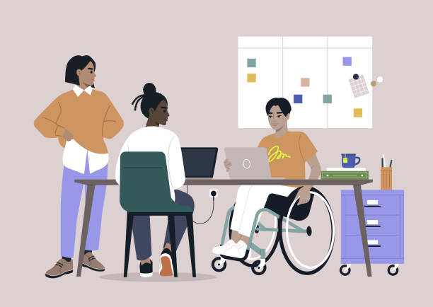 Disability Inclusion Vector Graphics 960+ Disability Inclusion Workplace Stock Illustrations, Royalty-Free ...