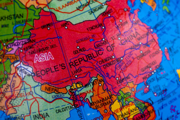 istock Far East and China on the map 1617361351