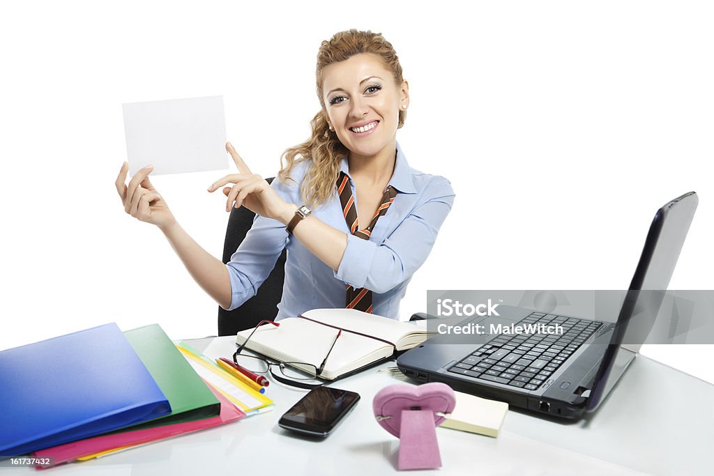 Office clerk Office clerk on white background Adult Stock Photo