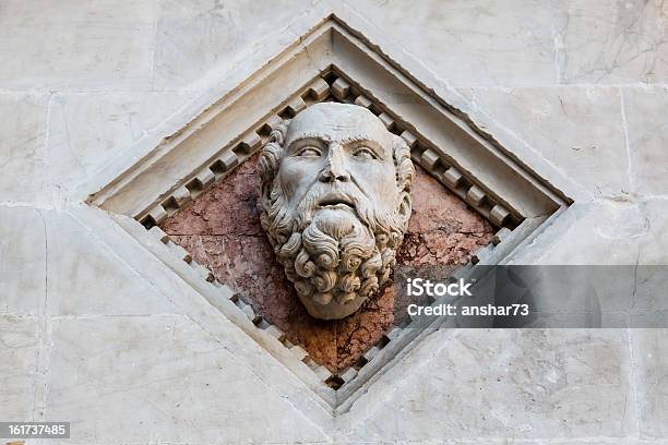 Head Zartem Marmor An Der Fassade Siena Stockfoto und mehr Bilder von Alt - Alt, Antiquität, Architektur
