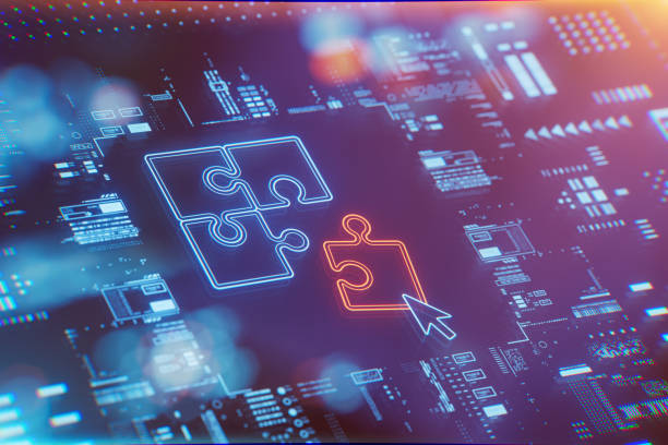 Connection together puzzle pieces. Connection together puzzle pieces. Concept of business strategy, success solution, business logic, problem solving, business collaborate, business collaborate and partner collaborate. mergers and acquisitions stock pictures, royalty-free photos & images
