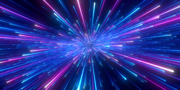 istock Speed of light in galaxy. 1617383368