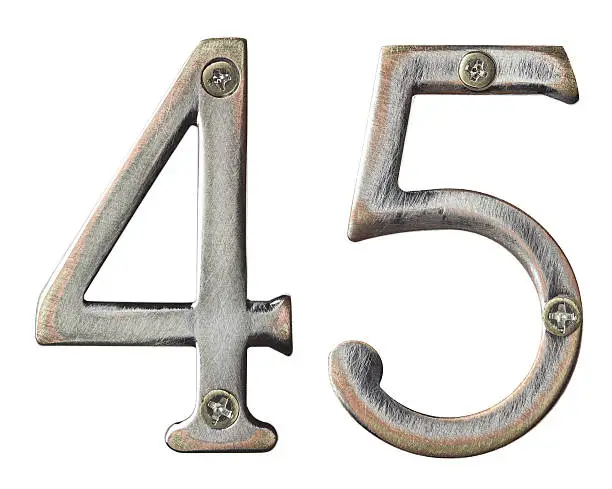 Photo of Metal numbers