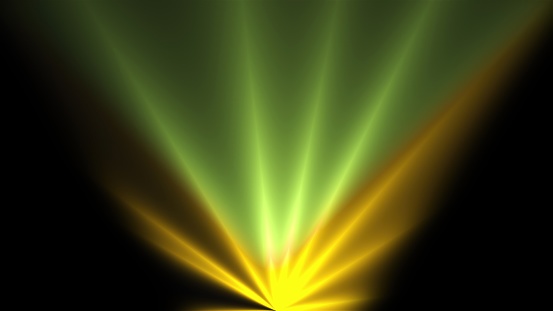 Bright Laser show. Computer generated 3d render