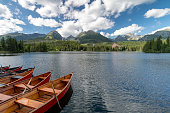 Strbske Lake in Slovak Tatra Mountains