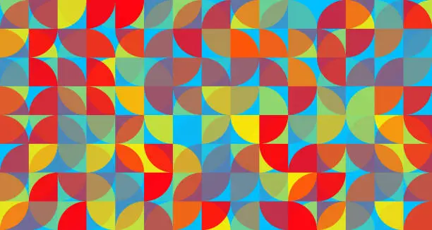 Vector illustration of Abstract multicolored pattern