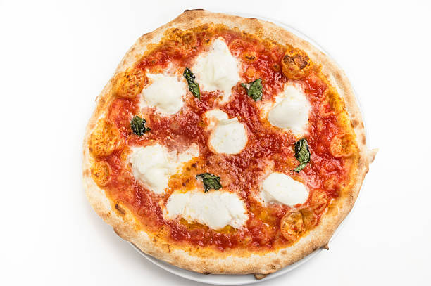 pizza margarita - cheese pizza fotografías e imágenes de stock