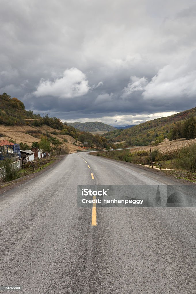 Endlose road - Lizenzfrei Asphalt Stock-Foto