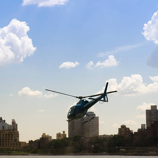istock Helicopter flying in the Manhattan sky 161746214