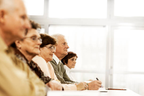 istock Seniors on the seminar 161749326