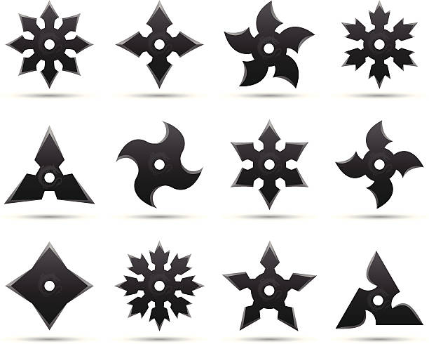 ninja stars - Illustration vectorielle