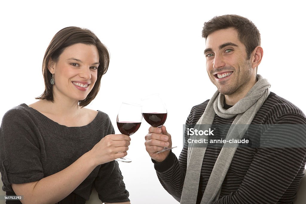 Paar rösten Wein - Lizenzfrei Einen Toast ausbringen Stock-Foto
