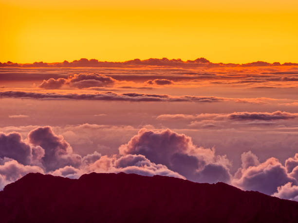 Sunrise at Haleakala National Park on  Maui
