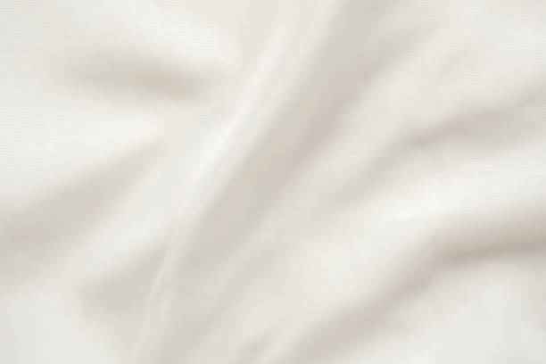 Free picture: Shadow on white cotton textile close-up texture