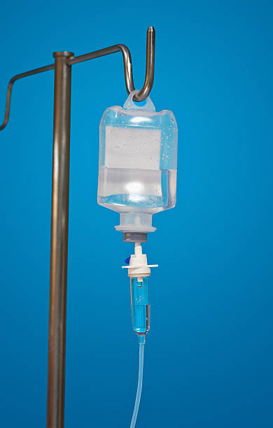 istock Medicine dropper With an antibiotic on blue 161759522