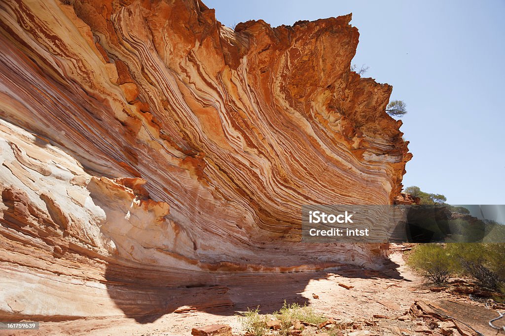 Strati di roccia colorata - Foto stock royalty-free di Australia