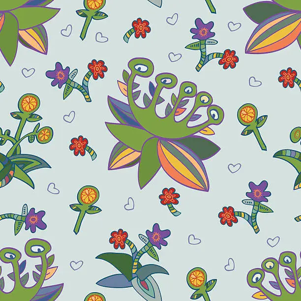 Vector illustration of Цветочный фон, floral background
