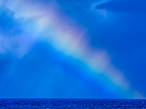 Rainbow seen from Maui, Hawaii