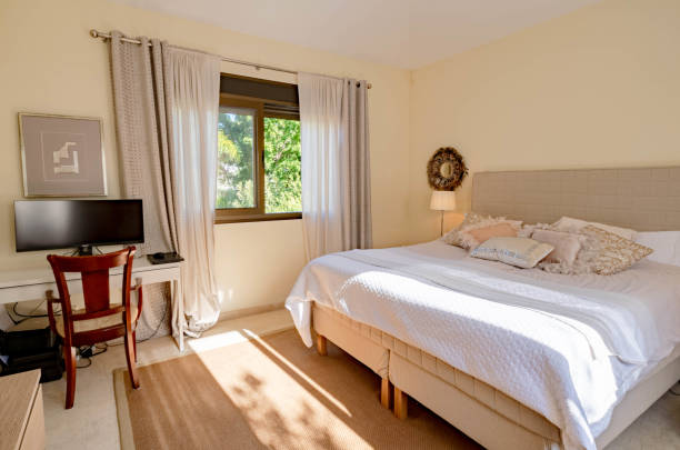 Office style bedroom for working from home