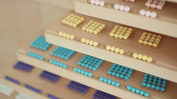 istock A Montessori classroom set-up, bead chains and mathematics materials 1617678105