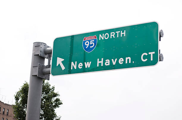 istock Road Sign to New Haven 161771679