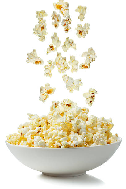 istock White bowl of popcorn on a white background 161773188