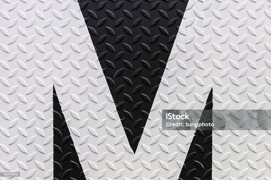 Czarny i biały wzór na diament płyta stalowa - Zbiór zdjęć royalty-free (Abstrakcja)
