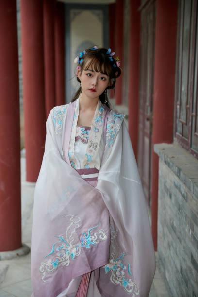 istock An Eastern beauty dressed in ancient attire 1617759712