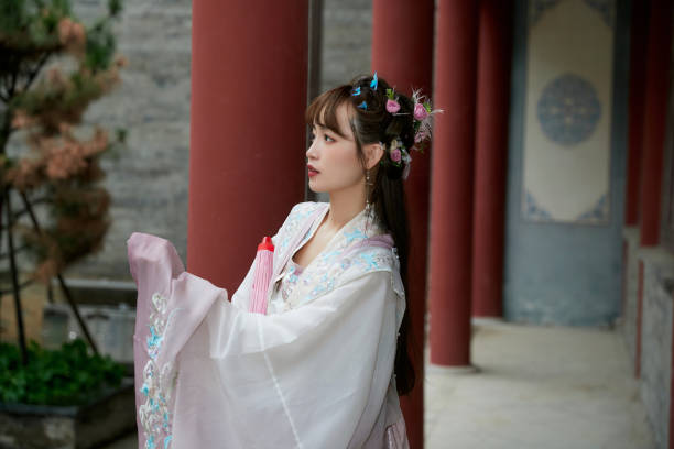 istock An Eastern beauty dressed in ancient attire 1617760227
