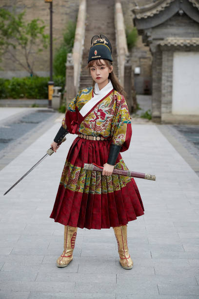 istock An Eastern beauty dressed in ancient attire 1617769818