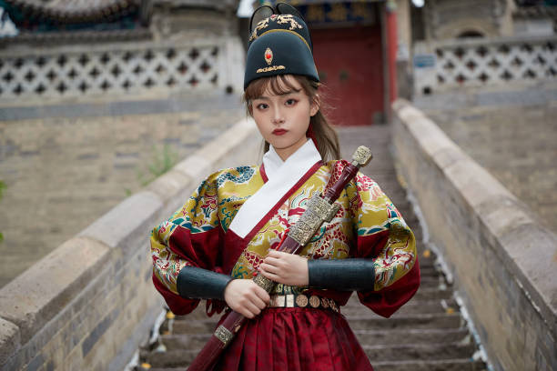 istock An Eastern beauty dressed in ancient attire 1617771044