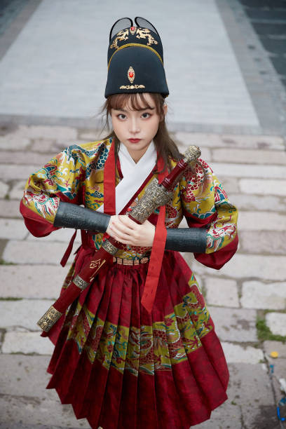 istock An Eastern beauty dressed in ancient attire 1617771991