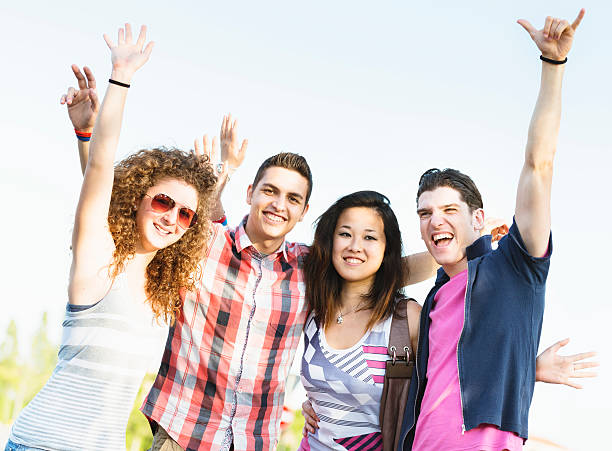 istock Happy friends smiling together 161778111