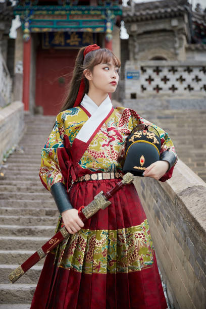 istock An Eastern beauty dressed in ancient attire 1617795259