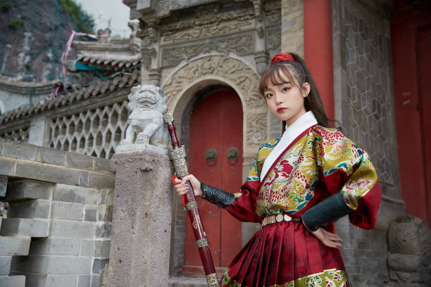 istock An Eastern beauty dressed in ancient attire 1617796287