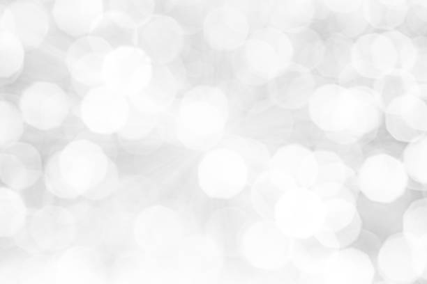 blurred abstract background. abstract white and silver blurred background with glittering lights for display. - celebration imagens e fotografias de stock
