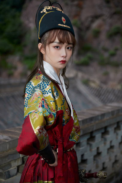 istock An Eastern beauty dressed in ancient attire 1617797841