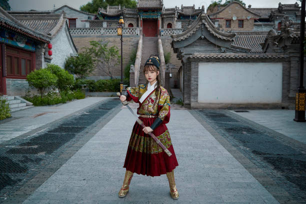 istock An Eastern beauty dressed in ancient attire 1617798372