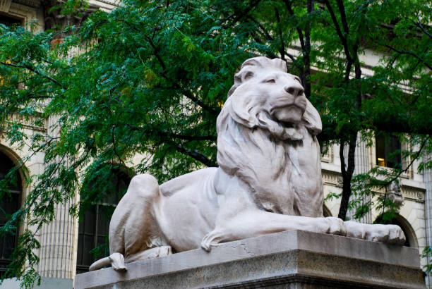 istock Lion Public Library in New York 1617808939