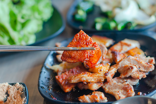 Korean traditional grilled BBQ food