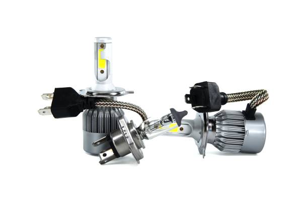 istock H4 halogen lamp and LED headlight bulbs on white 1617872836