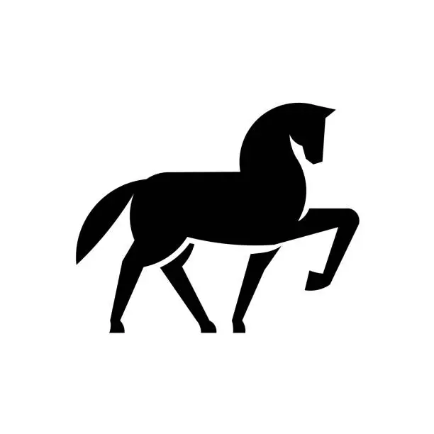 Vector illustration of Horse Silhouette  Design vector