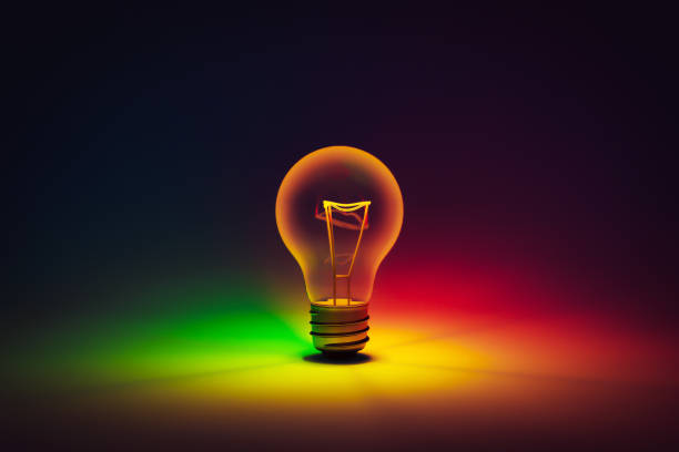 istock Bright bulb background with creative idea concept for business success, 3d rendering 1617925130