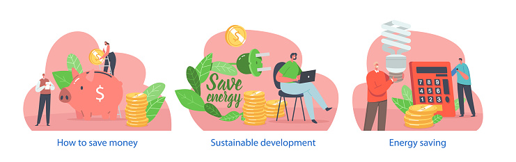 Isolated Elements With Characters Perform Energy Saving Refers To Using ...