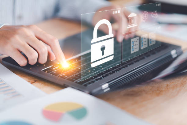 Data protection concept and secure internet security access ,cyber security technology ,Login to the online database with your username and password ,Data protection and privacy with encryption concepto de protección de datos y acceso seguro a la seguridad en internet, tecnología de seguridad cibernética, inicie sesión en la base de datos en línea con su nombre de usuario y contraseña, protección de datos y privacidad con cifrado