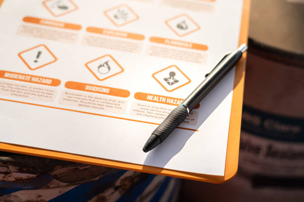 istock Hazard chemical material safety checklist. 1617975419