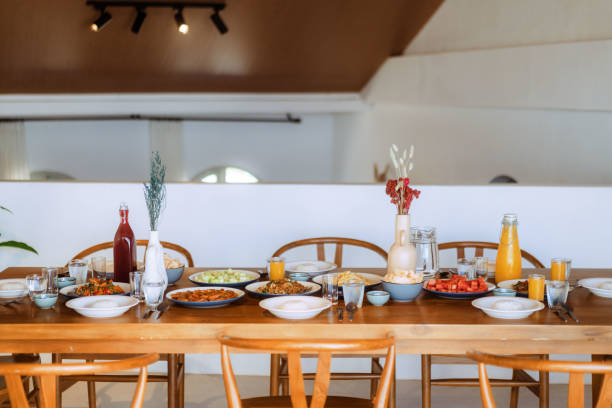 istock Delicious Gourmet Breakfast Dish on Indoor Kitchen Table 1618001364